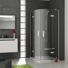 Ravak Smartline 90x90cm H=190cm SMSKK4-90 Quarter-circle Shower Enclosure Transparent Chrome (3S277A00Y1) | Shower cabines | prof.lv Viss Online