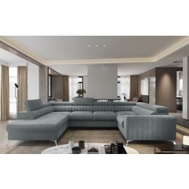Диван Eltap Louis Rekta угловой раскладной 202x347x92 см, серый (CO-LOU-LT-100REK) | Eltap | prof.lv Viss Online