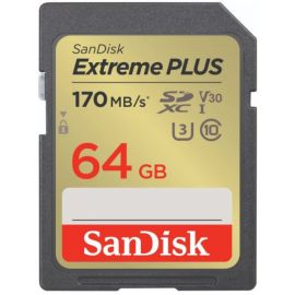 SanDisk SDSDXW2-064G-GNCIN SD Memory Card 64GB, 170MB/s, Black/Gold | Memory cards | prof.lv Viss Online