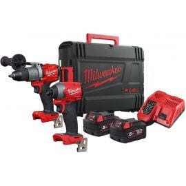 Milwaukee M18 FPP2A2-502P Tool Kit 18V, 2x5Ah (4933464270) | Tool sets | prof.lv Viss Online