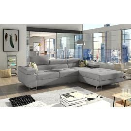 Stūra Dīvāns Izvelkams Eltap Armando Cover/Jungle 205x280x90cm Labais Stūris Pelēks (Armd_12) | Izvelkamie dīvāni | prof.lv Viss Online