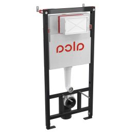 Alca AM101/1120 Built-in Toilet Frame Black (behind plasterboard) (A2015001011) | Wall-mounted toilet mounting element | prof.lv Viss Online