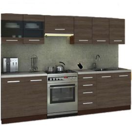 Halmar AMANDA1 260 Комплект кухонной мебели, длина 260 см, 28 мм, натуральное дерево (V-PL-K-AMANDA 1 260 - AKACJA CYNAMONOW) | Кухонная утварь | prof.lv Viss Online