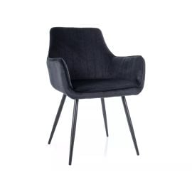 Virtuves Krēsls Signal Apple Velvet, 59x57x85cm, Melns (APPLEVCC) | Signal | prof.lv Viss Online