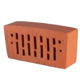 Lode Janka F28 (R=830) facing brick, perforated, red, smooth 250x120x65mm (11.101128L) | Lode | prof.lv Viss Online