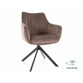 Virtuves Krēsls Signal Azalia Velvet, 58x61x86cm, Kapučino/Melns (AZALIAVCCA) | Signal | prof.lv Viss Online