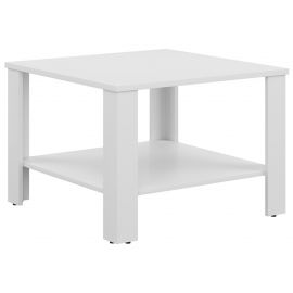Черно-красно-белый журнальный столик Odette 67,5x67,5x47,5 см | Мебель для гостиной | prof.lv Viss Online