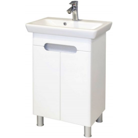 Aqua Rodos Boston 55 Bathroom Sink with Cabinet White (195702) | Sinks with Cabinet | prof.lv Viss Online