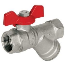 Arco Sena Straight Radiator Valve with Filter and ISO Handles ½