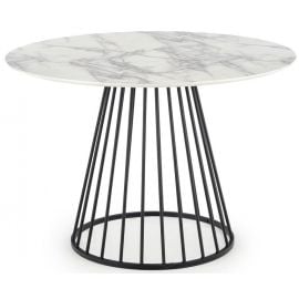 Halmar Brodway Kitchen Table 110x75cm, White/Black | Tables | prof.lv Viss Online