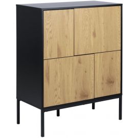 Home4You SEAFORD Chest of Drawers 80x40x103cm Oak (AC81685) | Living room furniture | prof.lv Viss Online