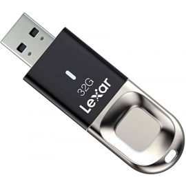 Lexar JumpDrive Fingerprint F35 USB 3.0 Flash Drive, Black/Silver | Lexar | prof.lv Viss Online