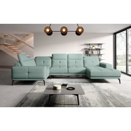 Eltap Neviro Poco Corner Sofa 201x350x77cm, Green (CO-NEV-LT-100PO) | Sofas | prof.lv Viss Online