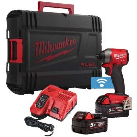 Milwaukee M18 ONEID2-502X Impact Driver 18V 2x5Ah Battery (4933464091) | Screwdrivers | prof.lv Viss Online