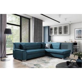 Stūra Dīvāns Izvelkams Eltap Bergen Monolith 208x250x87cm Labais Stūris Zils (BR47) | Izvelkamie dīvāni | prof.lv Viss Online