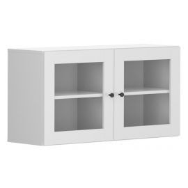 Black Red White Modeo Display Cabinet, 33x100x52cm, White | Display cabinets | prof.lv Viss Online