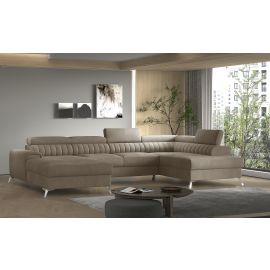 Eltap Lacante Cloud Corner Pull-Out Sofa 202x354x92cm, Brown (CO-LAC-RT-20NU) | Corner couches | prof.lv Viss Online