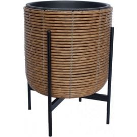 Home4You Wicker Flower Pot with Legs 38x49cm, Brown (38104) | Flower pots | prof.lv Viss Online