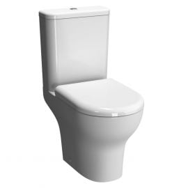 Vitra ZENTRUM RIM-EX Toilet Bowl with Horizontal (90°) Outlet with Seat White 139824B0037212 | Toilet bowls | prof.lv Viss Online