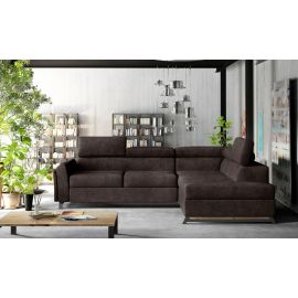 Stūra Dīvāns Izvelkams Eltap Kairos Dora 197x265x95cm Labais Stūris Brūns (Kr_18) | Izvelkamie dīvāni | prof.lv Viss Online