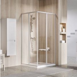 Ravak Supernova 90cm H=195cm SRV2-90 S Square Shower Enclosure White (1 Side) (14V701O2ZG) | Ravak | prof.lv Viss Online