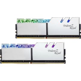 G.Skill Trident Z Royal F4-3200C14D-16GTRS Оперативная память DDR4 16 ГБ 3200 МГц CL14 Серебристая | Компоненты компьютера | prof.lv Viss Online