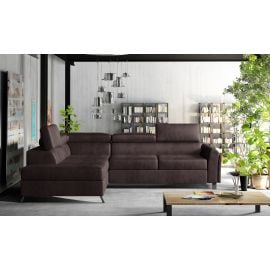 Eltap Kairos MatVelvet Corner Pull-Out Sofa 200x265x95cm, Brown (Kr_36) | Sofas | prof.lv Viss Online