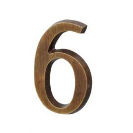 Sparta Adhesive House Number for Doors 6/9, 50x30mm | Door fittings | prof.lv Viss Online