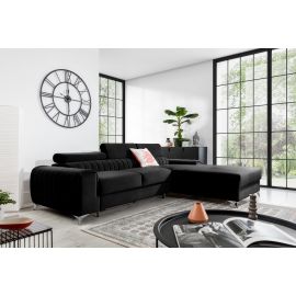 Eltap Grayson Loco Corner Pull-Out Sofa 205x275x98cm, Black (CO-GRA-RT-10LO) | Sofas | prof.lv Viss Online