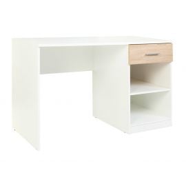Medan Writing Desk 120x59x76cm White/Oak (B23-BIU1S/120-BI/DSO) | Desks | prof.lv Viss Online