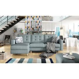 Stūra Dīvāns Izlaižams Eltap Asgard Cover/Botanical 162x250x97cm Zaļš (AsgL_16) | Izvelkamie dīvāni | prof.lv Viss Online