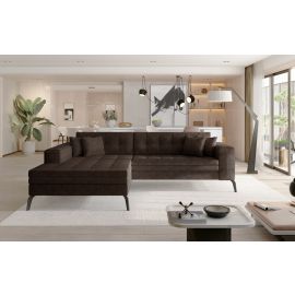 Eltap Solange Dora Corner Pull-Out Sofa 196x292x80cm, Brown (Sol_14) | Corner couches | prof.lv Viss Online