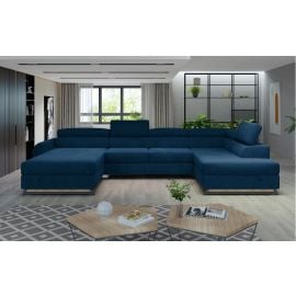 Извлекаемый угловой диван Eltap Josette Monolith 190x370x98 см, тёмно-синий (Jos_37) | Eltap | prof.lv Viss Online