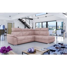 Eltap Loreto Omega Corner Pull-Out Sofa 60x260x102cm, Pink (Lor_05) | Sofas | prof.lv Viss Online