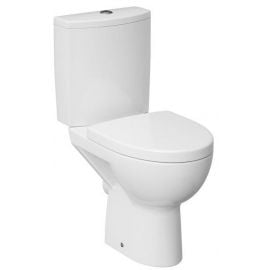 Cersanit Parva 001 K27-027 Rimless Toilet Bowl with Horizontal Outlet (90°), (Soft Close) Seat, White (K27-027), 85383 | Cersanit | prof.lv Viss Online