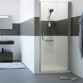 Huppe Classic 2 90cm Shower Door Transparent, Silver (C23505069322) | Shower doors and walls | prof.lv Viss Online