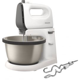 Philips Hand Mixer with Stand and Bowl HR3750/00 Gray/White | Mixers | prof.lv Viss Online