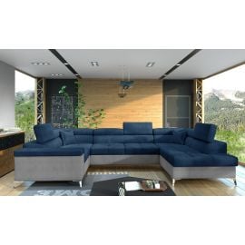 Stūra Dīvāns Izvelkams Eltap Thiago Monolith/Monolith 43x208x88cm, Zils (Th_20) | Izvelkamie dīvāni | prof.lv Viss Online