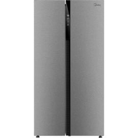 Midea Side By Side Refrigerator HC-689WEN Silver (T-MLX35409) | Divdurvju, Side by Side ledusskapji | prof.lv Viss Online