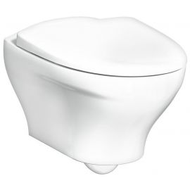 Gustavsberg Estetic 8330 Wall-Hung Toilet Bowl Rimless Soft Close with QR Seat, White (GB1183300R1030) | Hanging pots | prof.lv Viss Online