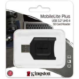 Kingston MLP Внешний считыватель карт памяти USB-A, Черный | Считыватели карт памяти | prof.lv Viss Online