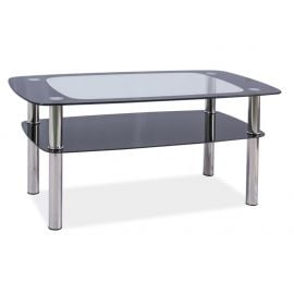 Signal Rava C Glass Coffee Table, 100x60x55cm, Grey (RAVACTCCH) | Glass tables | prof.lv Viss Online