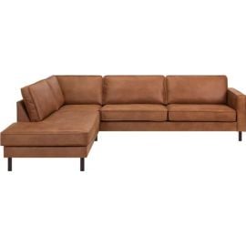 Home4You Lucas Corner Sofa 90/220x278x90cm Left Corner Brown (77918) | Leather sofas | prof.lv Viss Online