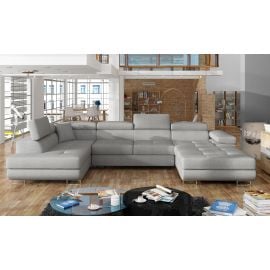 Eltap Rodrigo Corner Pull-Out Sofa Cover 58x345x90cm, Grey (Rod_33) | Corner couches | prof.lv Viss Online