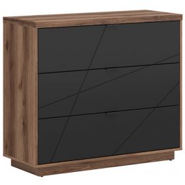 Черно-красно-белый комод Forn 42,5x106x93 см, дуб/черный | Мебель для гостиной | prof.lv Viss Online