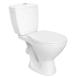 Cersanit Kaskada Toilet Bowl with Horizontal Outlet (90°), with Seat, White K100-206, 85140 | Cersanit | prof.lv Viss Online