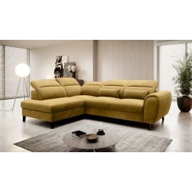 Eltap Noble Loco Corner Pull-Out Sofa 201x255x100cm, Yellow (CO-NOB-LT-45LO) | Corner couches | prof.lv Viss Online