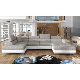 Eltap Rodrigo Berlin/Soft Corner Pull-Out Sofa 58x345x90cm, Grey (Rod_14) | Corner couches | prof.lv Viss Online