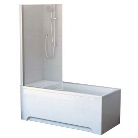 Равак CVS1-80 L Угловая ванна 150x80 см Прозрачная Хромированная (7QL40C00Z1) | Стенки для ванны | prof.lv Viss Online