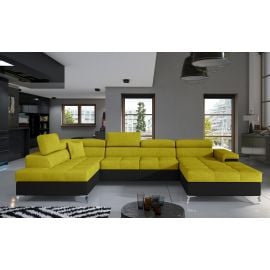 Eltap Eduardo Omega/Soft Corner Pull-Out Sofa 60x345x90cm, Yellow (Edr_17) | Sofas | prof.lv Viss Online